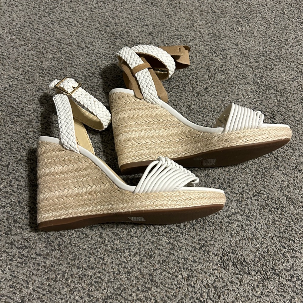 Jessica Simpson Talise Bright White espadrille sandals NWOT